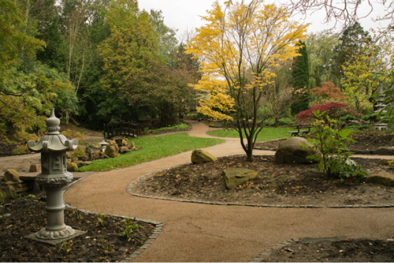 A photo of the Japanese Garden at Valley Gardens in Harrogate